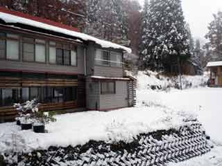 我家の初雪